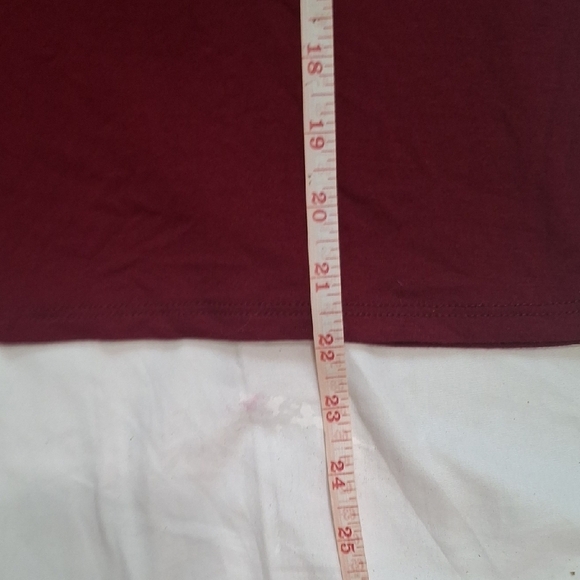 Green Envelope Red Lace Sleeve Blouse Size XS - Picture 7 of 7